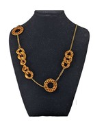 Fashion Necklace 17 Inches Brown A142 - $6.93