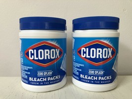 CLOROX Zero Splash Bleach Laundry 2 Packs of 12 count No Mess/ Easy Control - $29.99