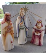 Fenton Art Glass Glass Nativity 3 Wise Men First Edition Christmas Set 5... - $199.99