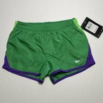 Nike Girls Dri-Fit Running Shorts Spring Leaf Green Sz 6 6X NEW - $11.50