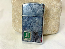 Slim Zippo Original Insert JL Steel Co. Advertising Lighter Smoking Camp... - $49.95