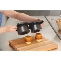Cook&#39;s Choice Better Baker Non-Stick 2 Cavity Mold Cupcakes Reversible - $7.91