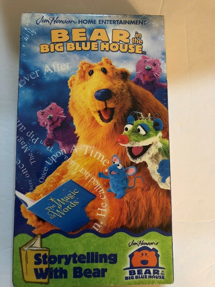 Bear in the Big Blue House Storytelling with Bear VHS 1999-TESTED-RARE ...