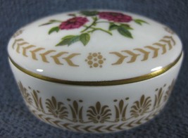 Empress Josephines Rose Garden Mini Porcelain Trinket Box Rosa Francofur... - $11.95