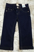 Justice Toddler  Girls Sz 5R Very Dark Blue Cropped Leggings Denim Pants NWT - $9.89