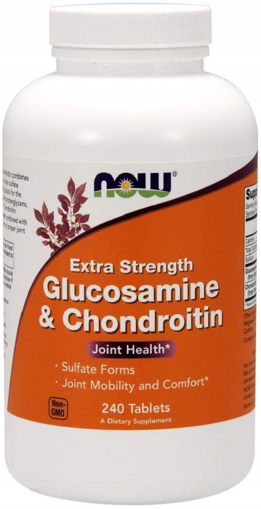 Now Supplements, Glucosamine & Chondroitin Extra Strength, Sulfate Forms, 240 Dietary Supplements