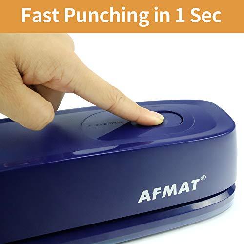 Electric Hole Punch, AFMAT 3 Hole Punch Heavy Duty, 20Sheet Punch Capacity, AC Paper Drills