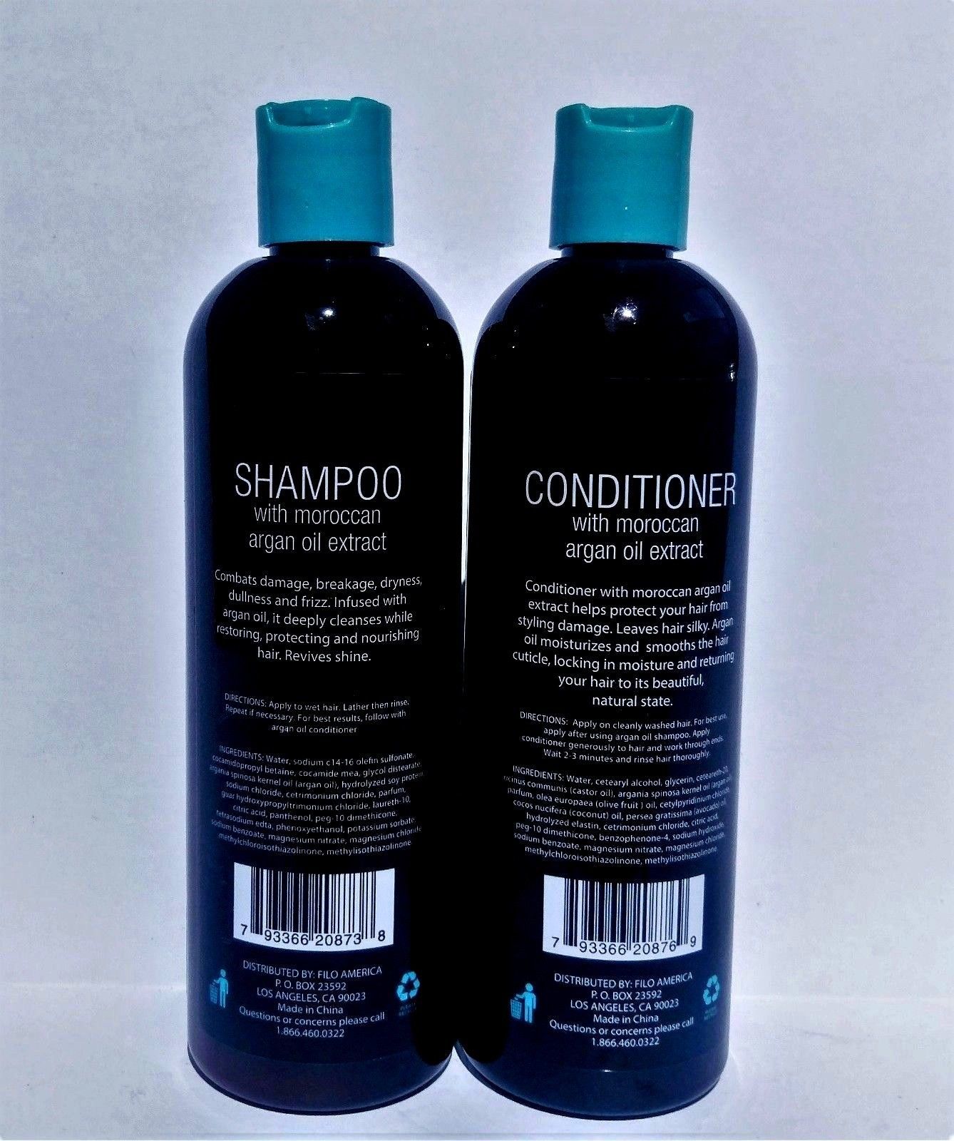 Elite Essentials Argan Oil Shampoo and Argan Oil Conditioner Set 12 Oz ...