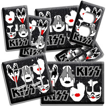 Kiss Shock Hard Rock Heavy Glam Metal Band Switch Outlet Wall Plate Man Cave Art - $5.99+