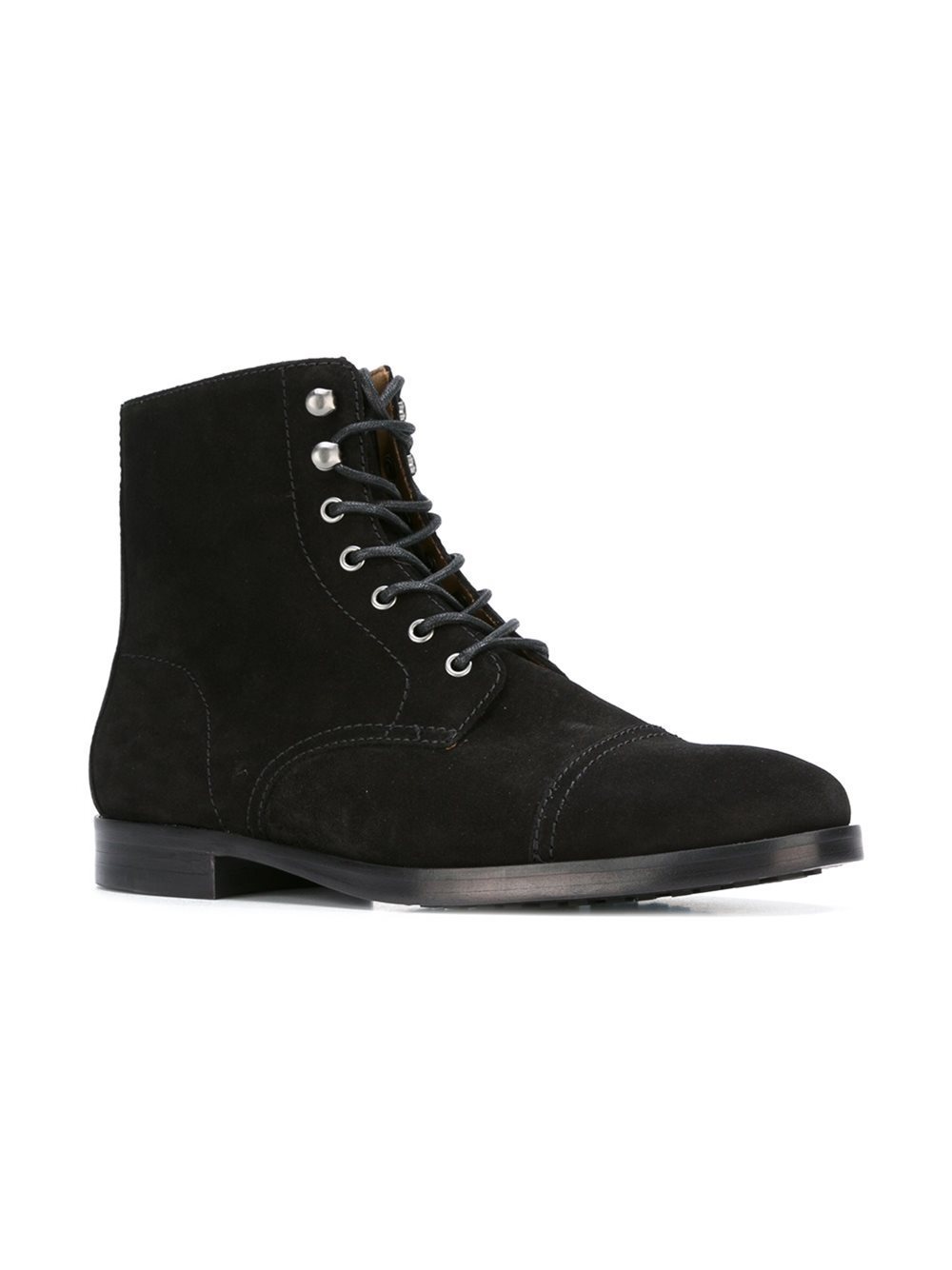 NEW Handcrafted mens fashion black suede lace up boots, Men suede ankle boots