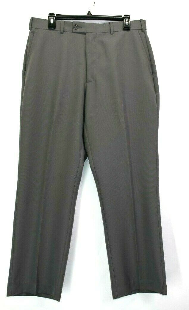 Haband Men's 34 x 29 100% Polyester Button Front Suit Dress Slacks ...