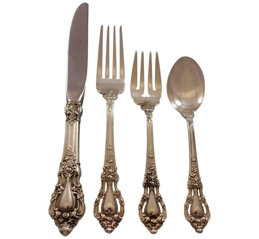 Primary image for Eloquence by Lunt Sterling Silver Flatware Service Set 48 Pieces Dinner Size
