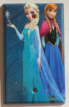 Frozen Elsa with Anna Light Switch Duplex Outlet Wall Cover Plate Home decor image 2