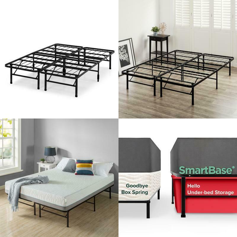 Spa Sensations By Zinus 14" Steel Smartbase Bed Frame Black, Twin ...