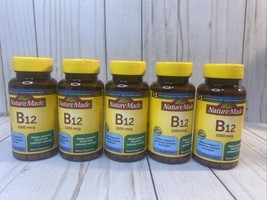 Lot Of 5’Nature Made Vitamin B-12 1000 Mcg 90 Softgels Free Shipping Exp 1/2023 - $44.55