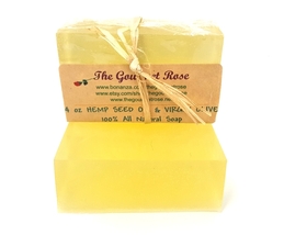 4 Oz Unscented Hemp Seed Olive Oil Soap Handmade Natural Vegan Complexion Bar - $4.25