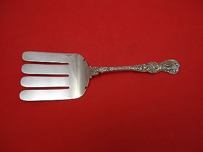 Primary image for Heraldic by Durgin Sterling Silver Asparagus Fork 9 1/2" Serving Antique