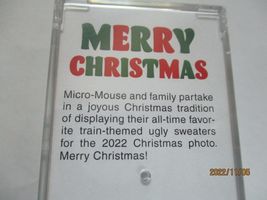 Micro-Trains # 10100894 Micro-Mouse 2022 40' Hy-Cube Christmas Box Car. N-Scale image 4