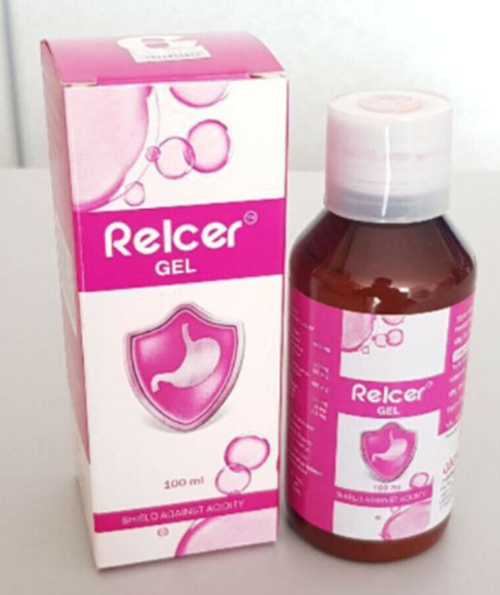 5 X BOXES RELCER GEL 100ML- Recommended for Gastric or Acid Reflux DHL EXPRESS
