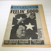NY Daily News:3/1/1991, Feelin&#39; Good, Barbara Bush Celebrates The End of... - $19.07