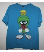 Vtg Marvin The Martian Looney Tunes Blue Graphic Tee Shirt Size L - $21.77