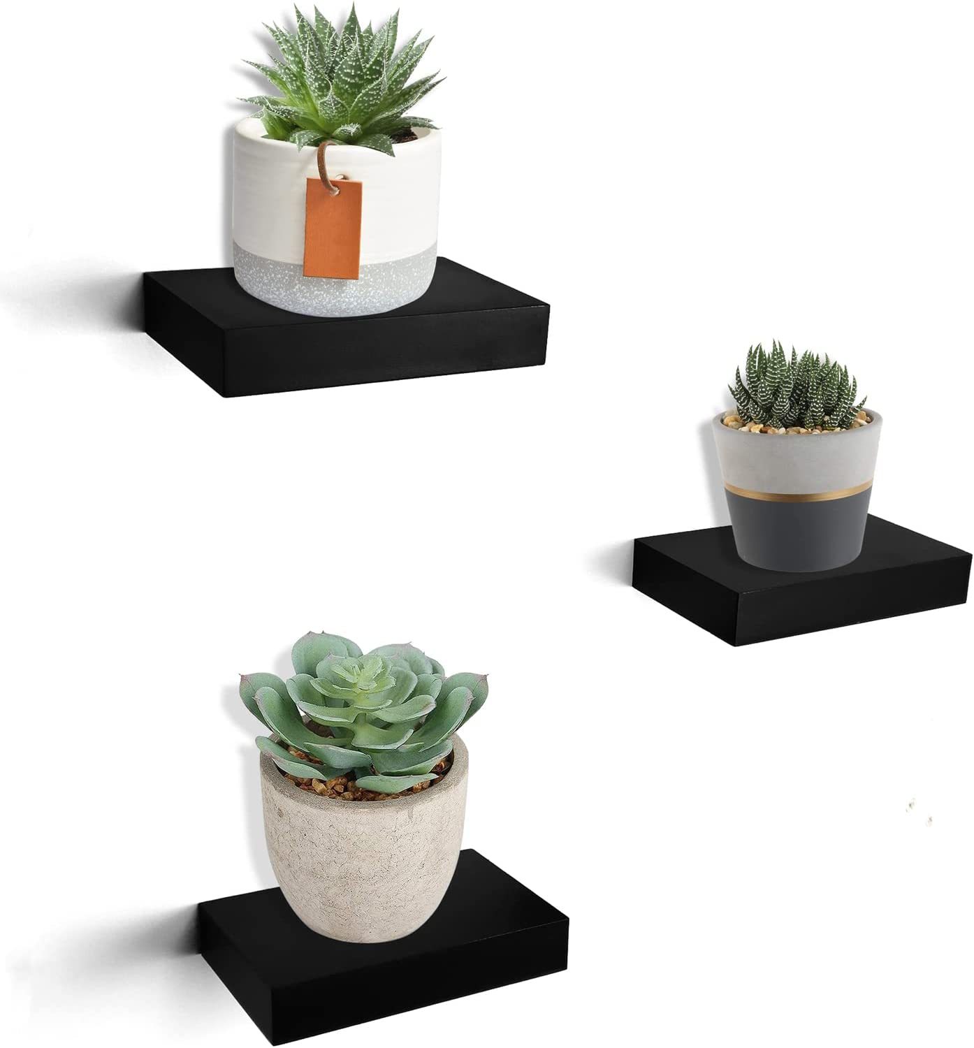 Hao Small Floating Shelf 6 Inch Wall Mounted Mini Hanging Display