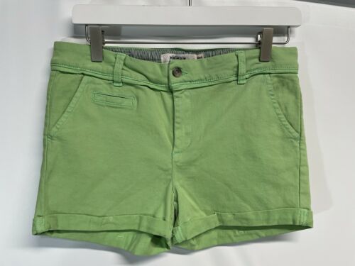 xiomi Made w Love Chino Shorts Stretch Cotton Modern Flat Pocket Green NEW 28,30