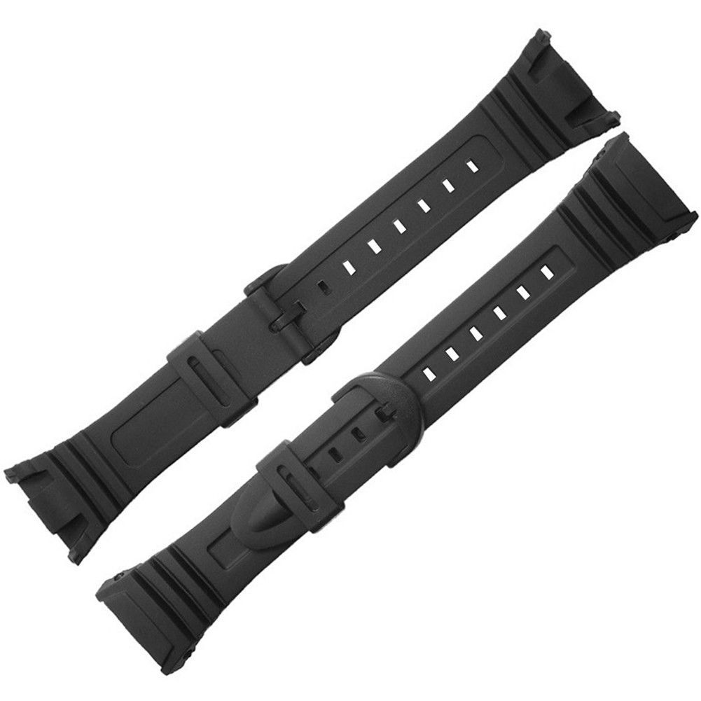 Watch Strap Flexible Black Resin to fit Casio W96 W96H W96H 577EA1