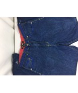 Brooklgn Xpress Men Blue Jeans Size 38x34  100% Cotton Red Inside Bin79#22 - $20.49