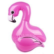 4 SITTING PINK FLAMINGO INFLATE 24 INCH pool party tropical 24 inches bl... - $16.14