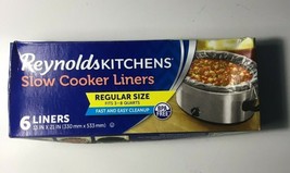 3 x Reynolds Kitchen Slow Cooker Liners Regular 6 Count Pack 13 x 21 inches -L10 - $11.95