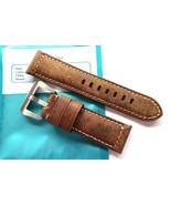 Leather strap in 24mm - Old Brown in 24/22mm for your Panerai EU - $96.00