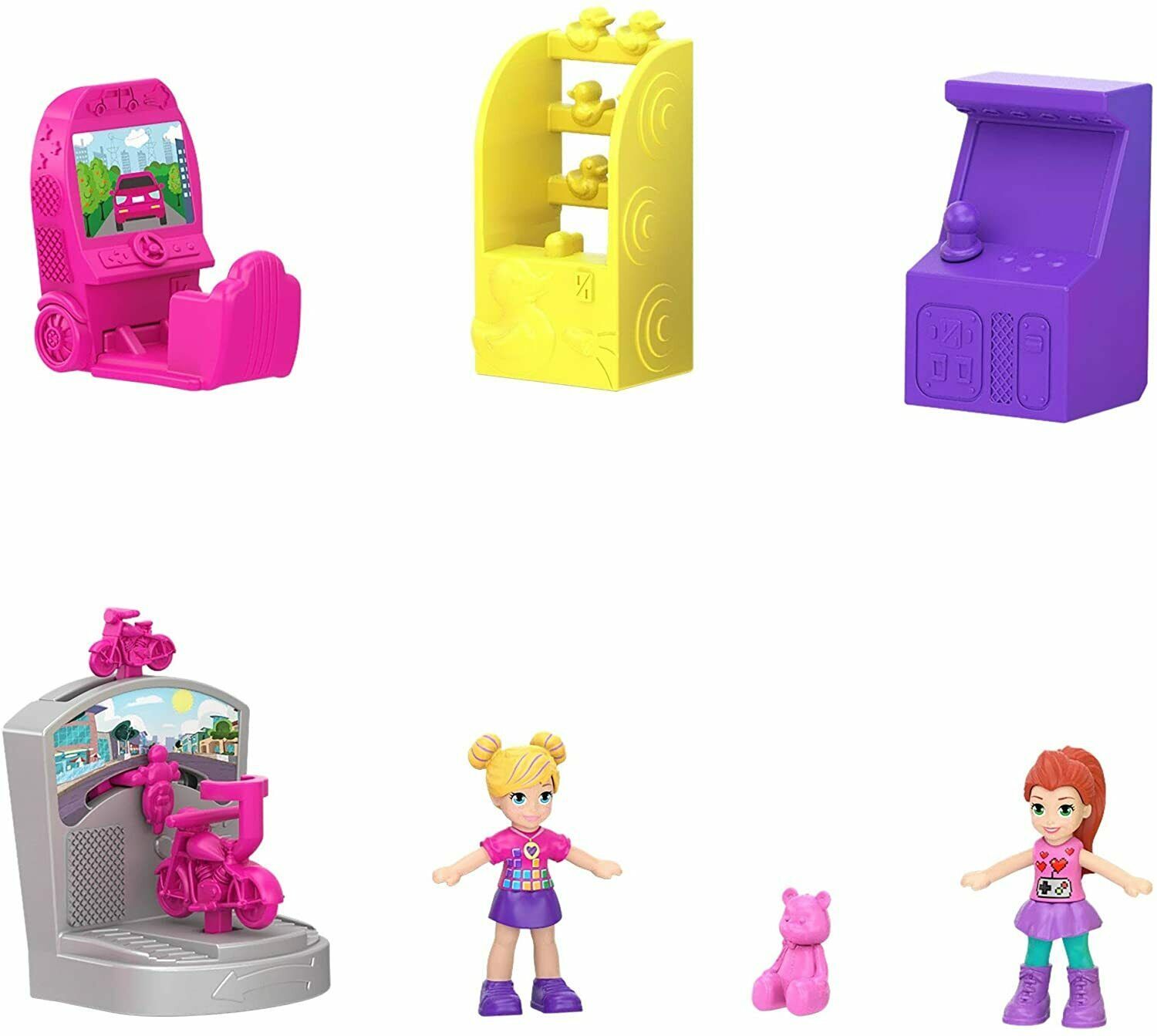 Polly Pocket Pollyville Arcade 2 Micro Dolls Accessories Polly Pocket 8826