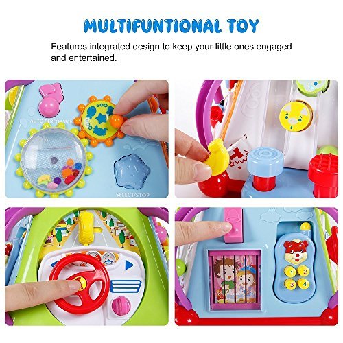 Yiosion Multifunctional Musical Activity Cube Play Center Educational ...