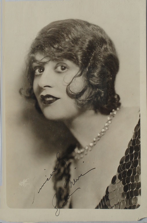 LENORE ULRIC SIGNED PHOTO Lulu Belle Antony and Cleopatra Tiger