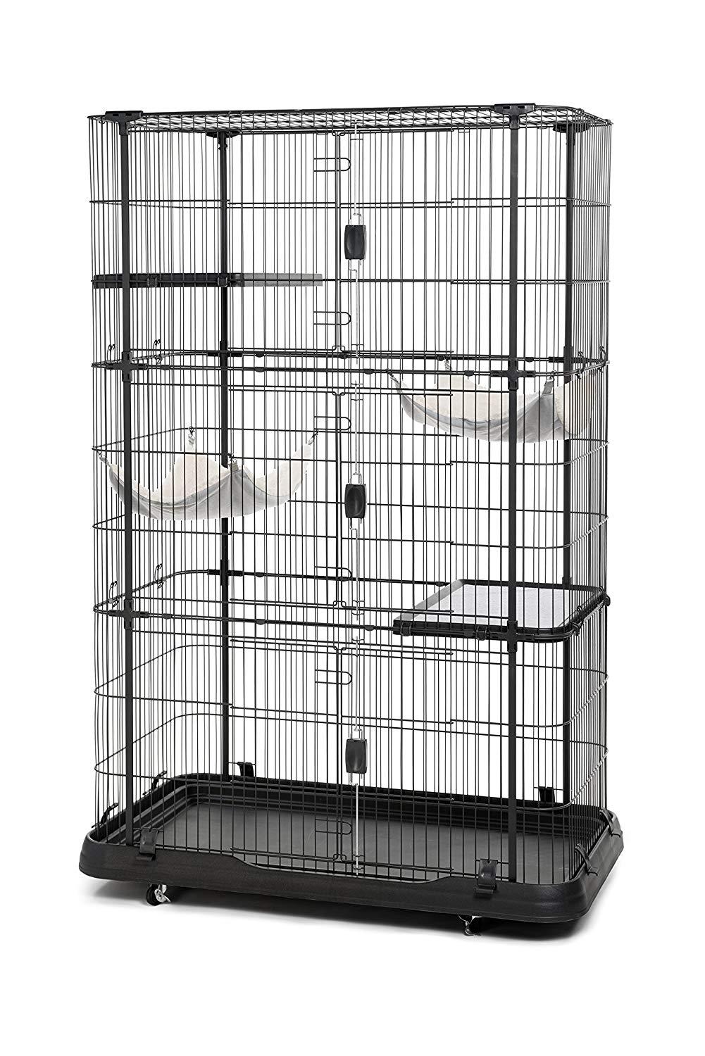 Large Cat Cage 4 Level Indoor Home Enclosure Multi Platform Pet House