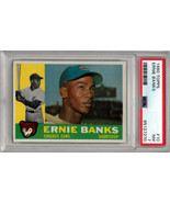 Ernie Banks 1960 Topps Baseball Card #10- PSA Graded 7 NM (Chicago Cubs) - $449.95