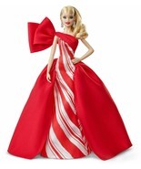 ​2019 Holiday BARBIE Doll NEW Size: 11.5-Inch Blonde Red / White Gown SH... - $59.99