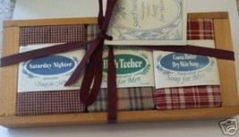 Sun Feather Soap for Men Gift Crate - 3 Soaps-2 oz each - $24.25