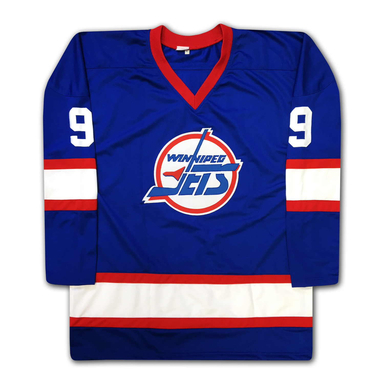 Bobby Hull Autographed Blue Winnipeg Jets Jersey Jerseys