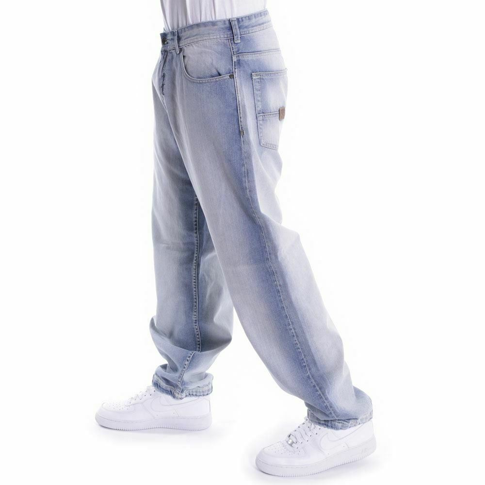 Pelle Pelle Baxter Baggy Denim Jeans Blanc Wash - Jeans