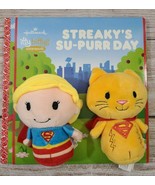 Hallmark Itty Bittys Storybook Plush Supergirl Streaky&#39;s Su-purr Day Set... - $19.39