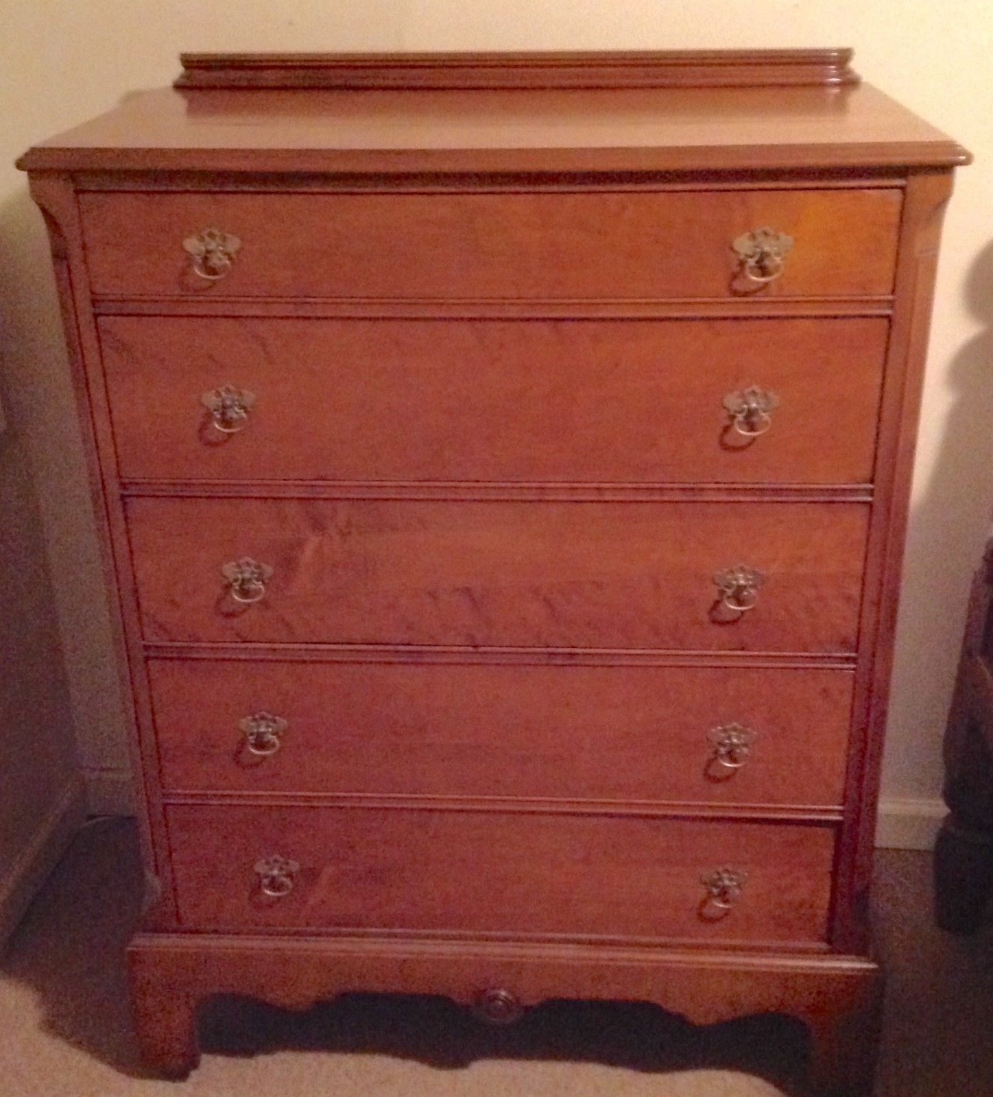 Tall 5 Drawer Maple Dresser Brass Ring And 50 Similar Items