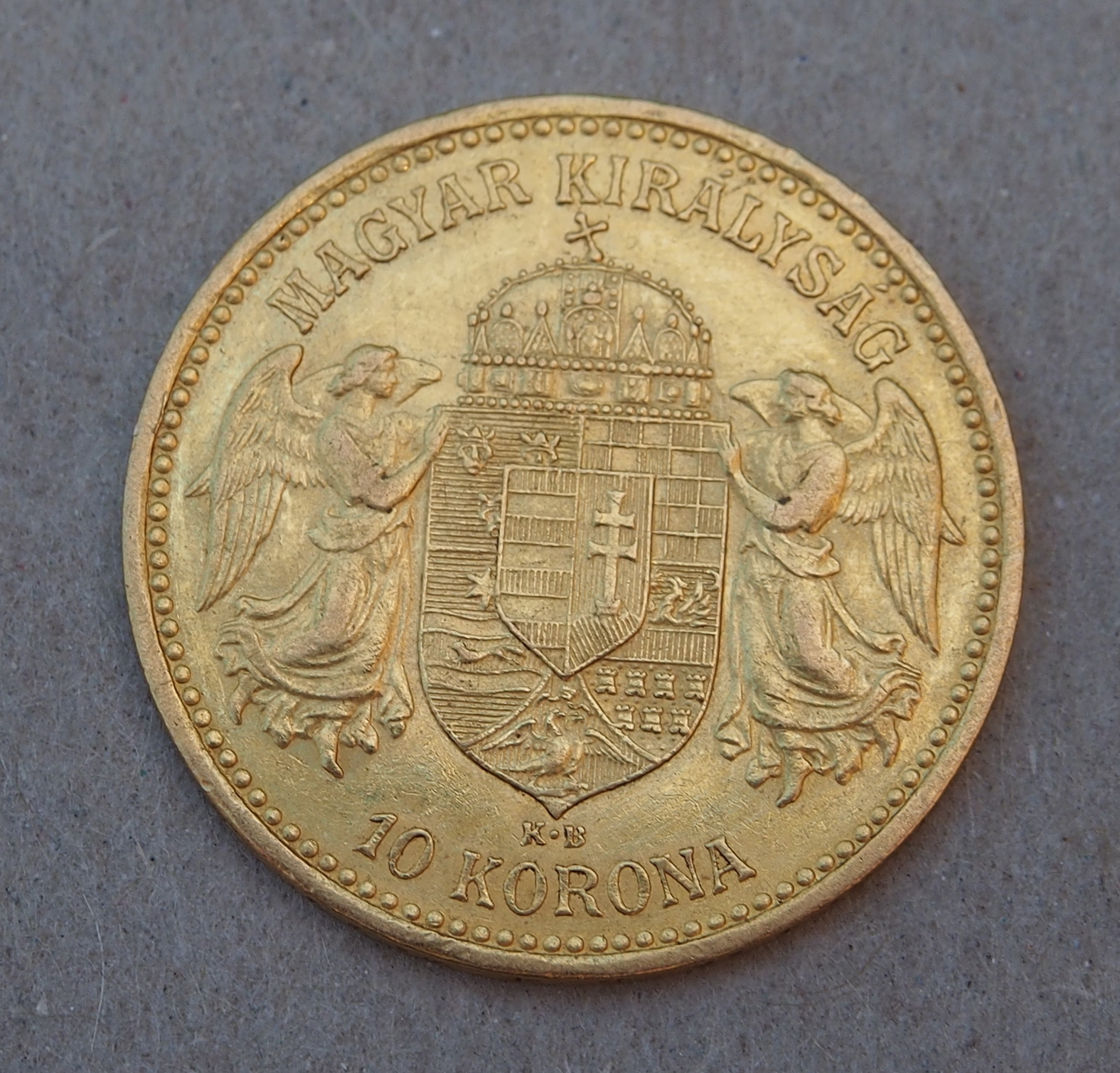 Hungary 1893 KB 10 Korona Gold Coin KM# 485 - Hungary