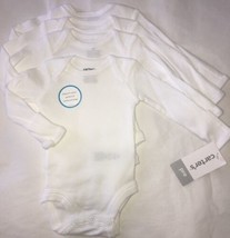 Carter's Unisex-Baby 4 Counts per Pack Long Sleeve Bodysuits Preemie NEW - $19.99