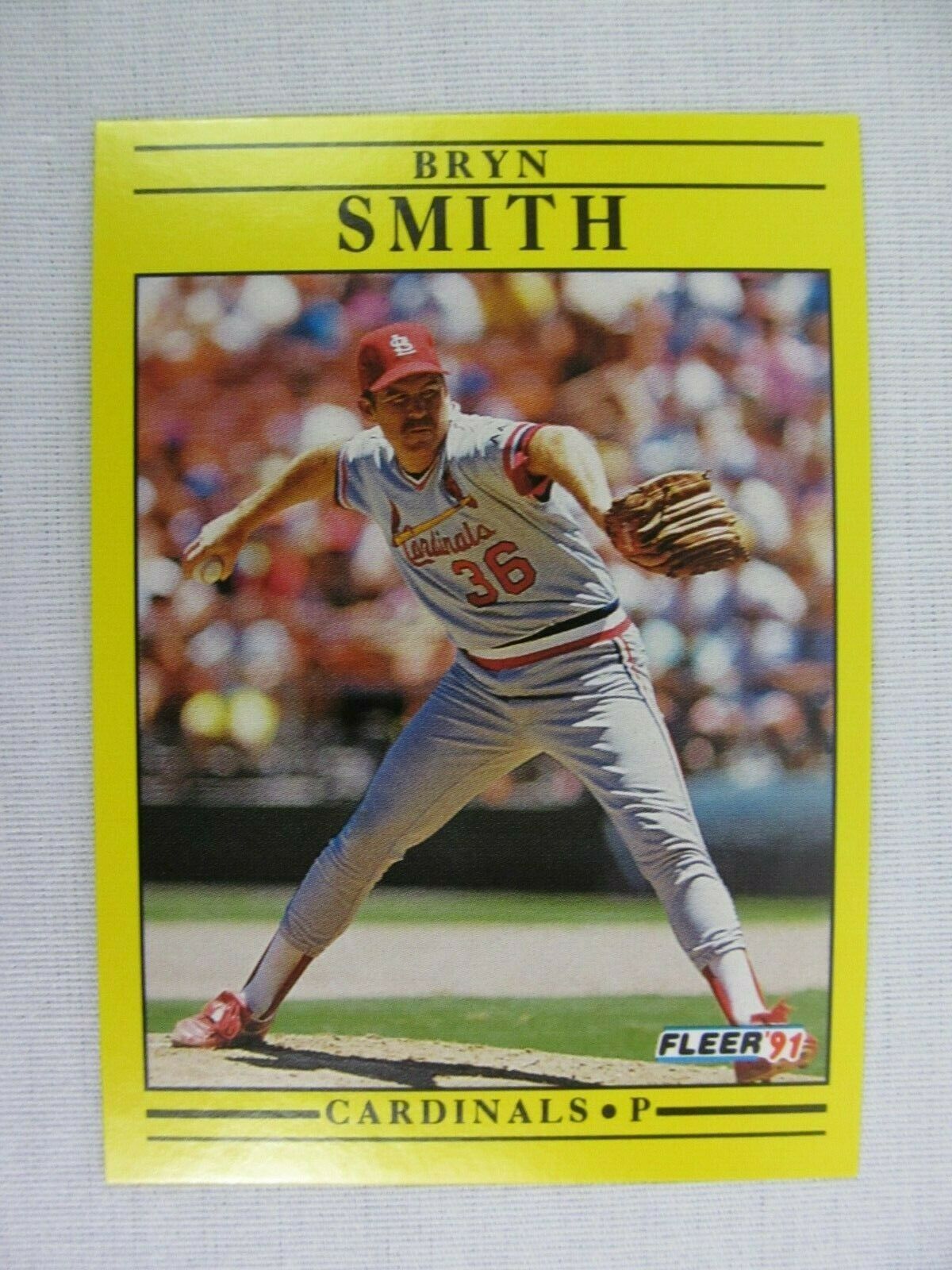 Bryn Smith St Louis Cardinals 1991 Fleer Baseball Card 644 - Baseball Cards