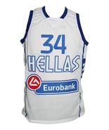Giannis Antetokounmpo Custom Greece Basketball Jersey New Sewn White Any... - $34.99+