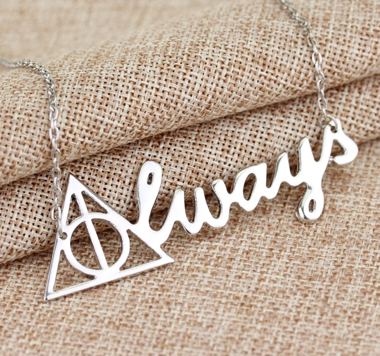 Sterling Silver Harry Potter Death Hallows Always Choker Necklace