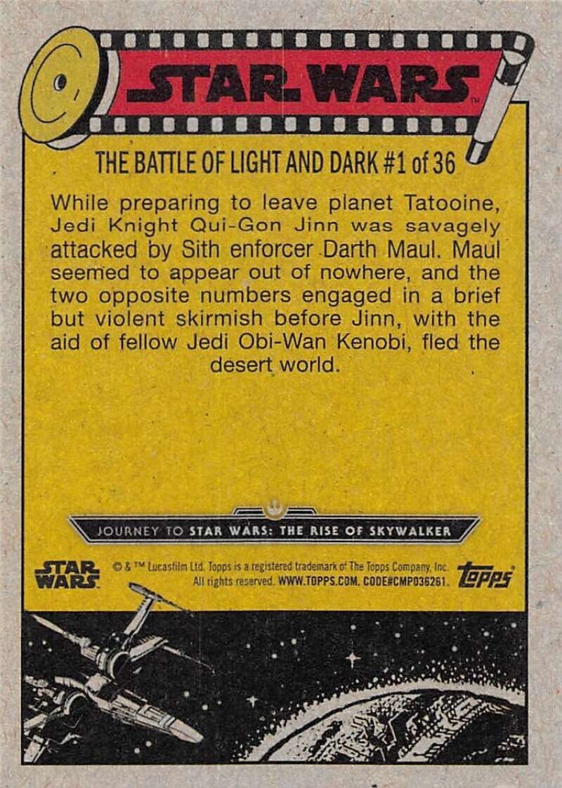 2019 Topps Star Wars Journey To The Rise Of Skywalker #55 Attack On ...