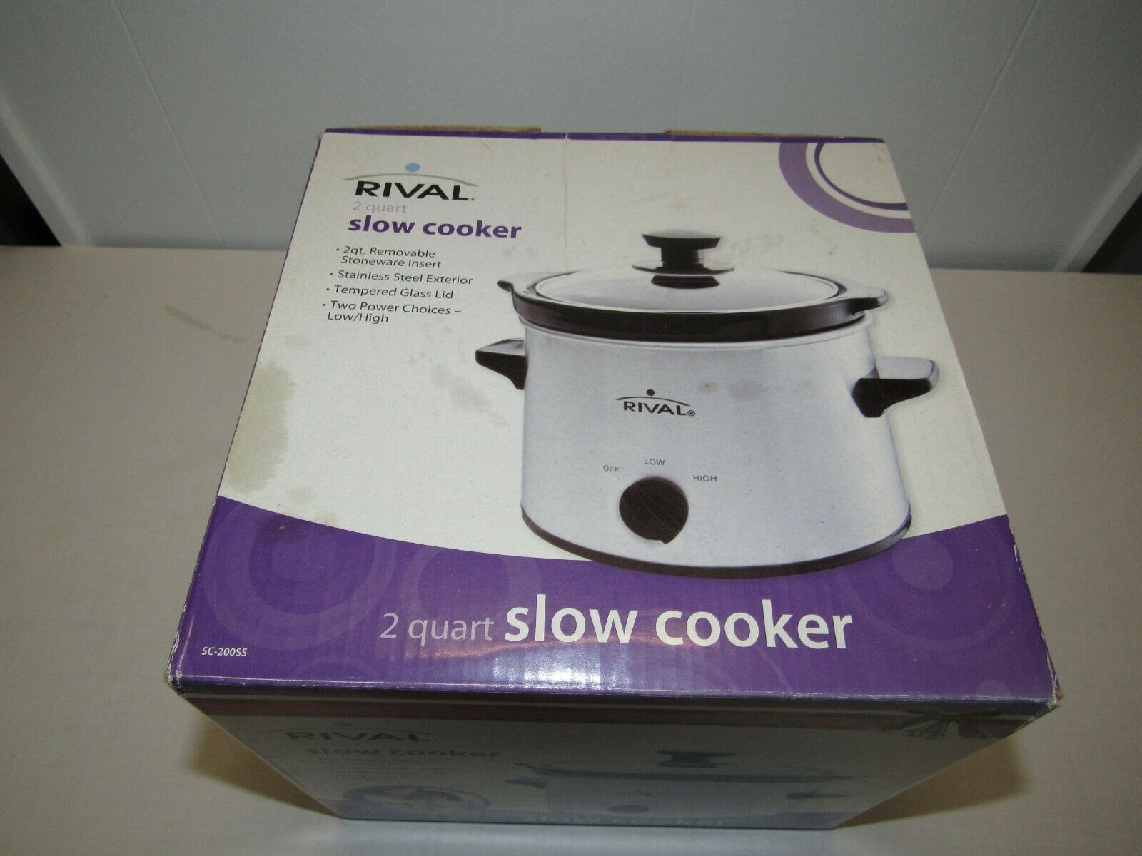 Rival 2 Quart Stainless Steel Slow Cooker Cookers & Steamers